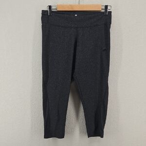 Adidas Dark Gray Climalite Capri Leggings Size Medium